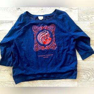 Venetian Las Vegas Blue Shirt with Red Design